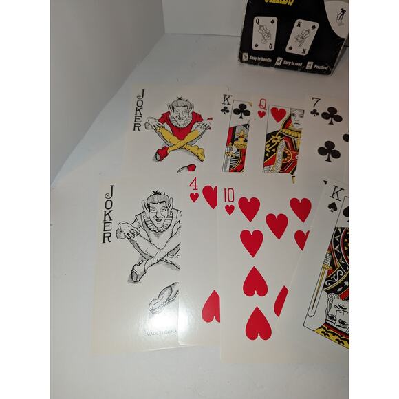 Vintage 1994 Over the Hill Jumbo Playing Cards Magiquie's Novelties 5 x 7 Deck - Picture 4 of 8